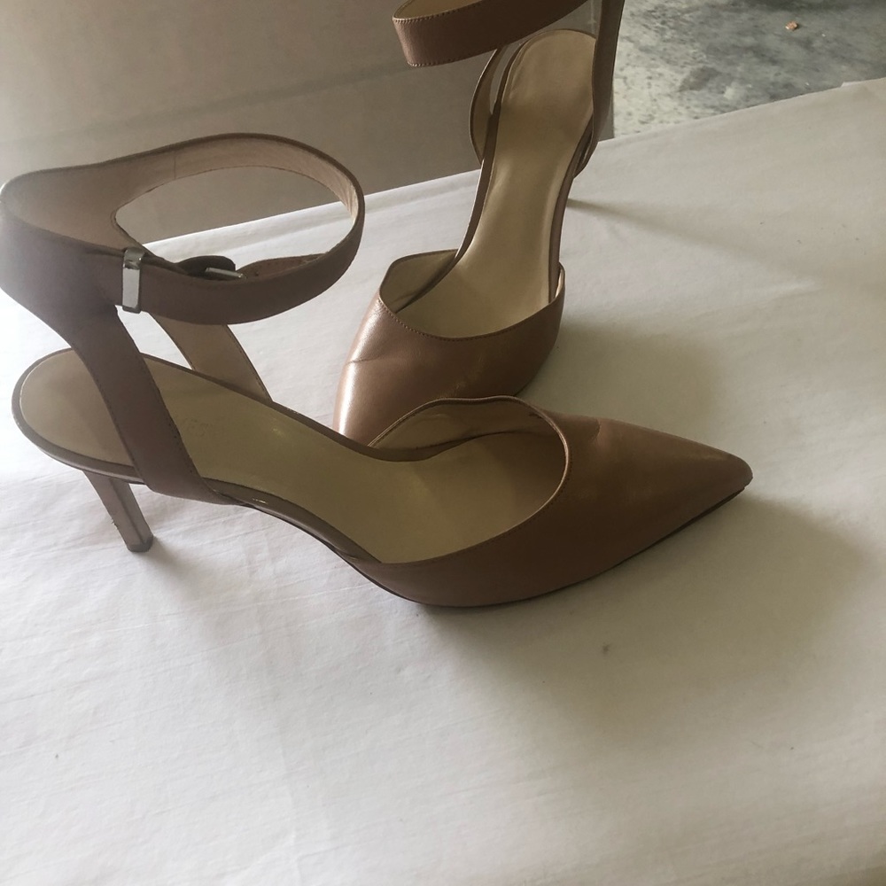 Taupe high heels